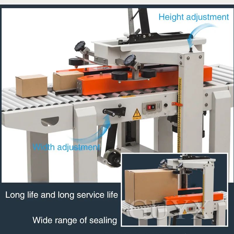 Автоматическая клейкая лента картонная коробка упаковочная уплотнение корпуса упаковочная машина