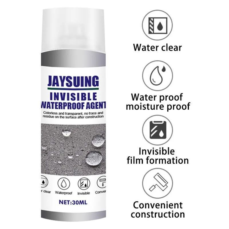 Mighty-sellador Invisible Permeable para baño, impermeable, revestimiento, reparación de fugas, 30ml