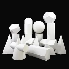 Искусство экзамена Одиночная Геометрия выбор гипса весь набор форма белый эмбрион DIY унисекс эскиз есть украшение