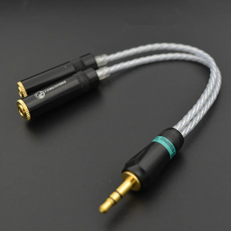 

AUX Cable Jack 3.5mm Audio Cable 3.5mm Male to 2 3.5mm Female Cable Nordost odin 3 Line In Car Aux Cable Headphone Amplifier