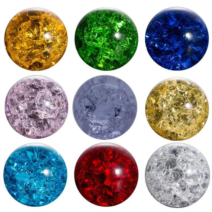 Crystal Feng Shui Ball Water Fountain Bonsai Glass Sphere Ice Crack Ball Home Garden Decoration Ornaments Cracking Sphere Ornament Crafts Miniature Ornament Glass Ornament Crystal Stone Ornament Crystal Ornament Miniature Figurines Resin Ornaments Resin Crafts