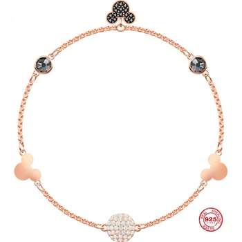 

2020 New Fashion Charm Pure 925 Silver Original 1:1 Copy, Cute Mouse Fashion Bracelet Female Luxury Jewelry Gifts