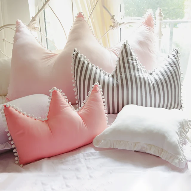 Soft Stuffed Plush Crown Pillow: Upgrade your nap experience with superior comfort and Nordic style