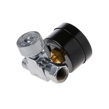 

2020 New Dial 1/4" Pneumatic Air Control Compressor Pressure Gauge Regulator Valve