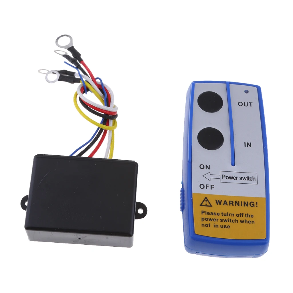 Wireless Winch Remote Control Kit 12V Handset Switch Controller for Cat Truck ATV SUV Repair Wireless Winch Remote Control Kit 12V Handset Switch Controller for Cat Truck ATV SUV Repair