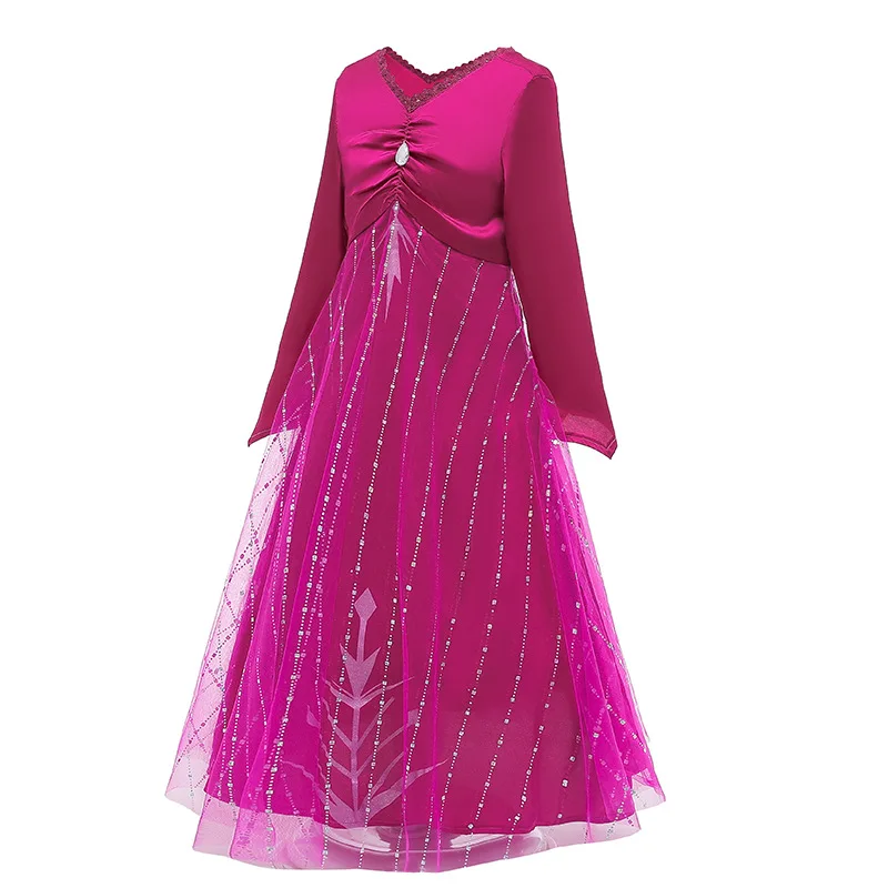 Снежная королева Наряжаться «Холодное сердце» 2 костюм Эльзы детская элегантная одежда для девочек, год платье принцессы рождественское платье для девочек, для детей