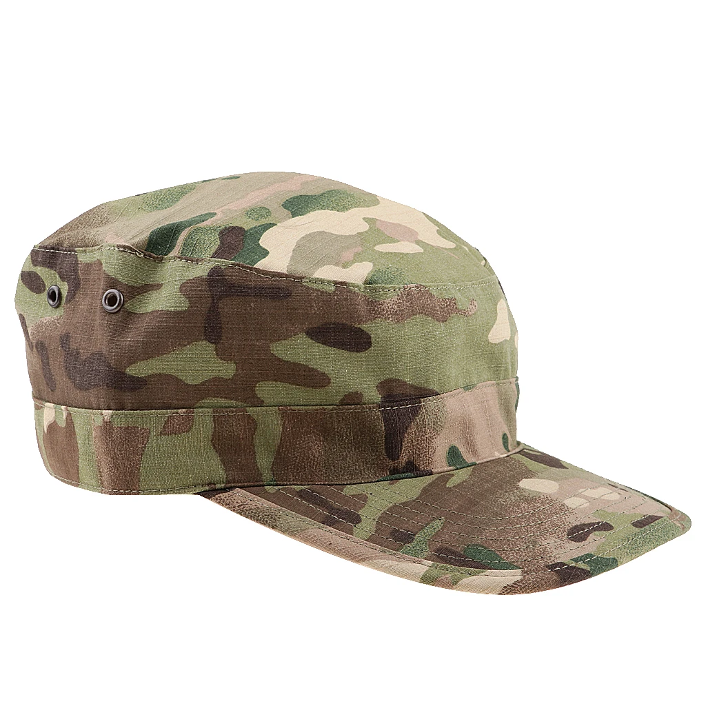 Multi-color Men's Women's Camo Hat Camouflage Soldier Folding Caps Tactical Caps Topee Baseball Caps for Hiking Tourism