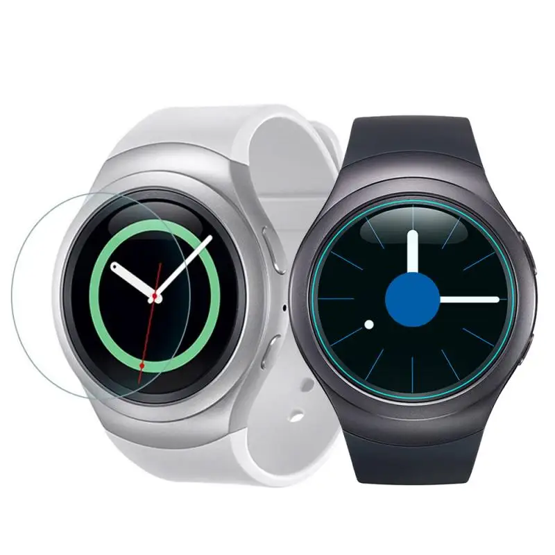 watch screen protector case cover film hard 9H Tempered Glass Screen Protector Film For Samsung Galaxy Gear S2 SM-R720