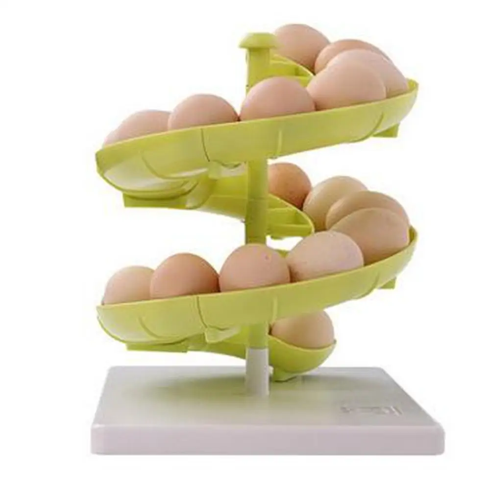 

Kitchen Rack Storage For Egg Fruit Spiraling Storage Shelf New Creative Design plastic Kitchen Accessory Display #10F