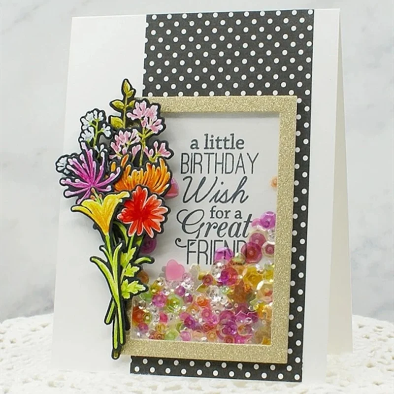 

2019 3D DIY New Metal Cutting Die and Scrapbooking For Paper Making Flower Silhouettes Embossing Frame Card Craft Stamp Set