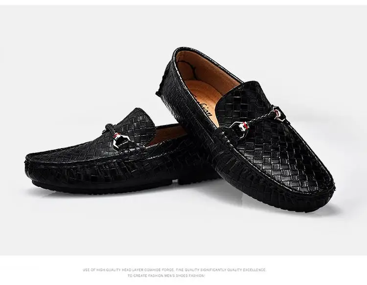 Mocassin homme/модные мужские повседневные кожаные туфли-лоферы в британском стиле; мужские мокасины без застежки; Уличная обувь; zapatos hombre; Цвет Синий