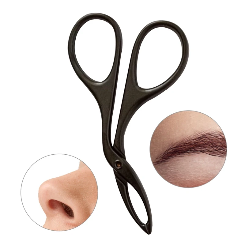 

1 PC Stainless Steel Eyebrow Trimming Clip Flat Tip Eyebrow Extension Tweezer Nose Hair Plucking Clipper Epilating Tool