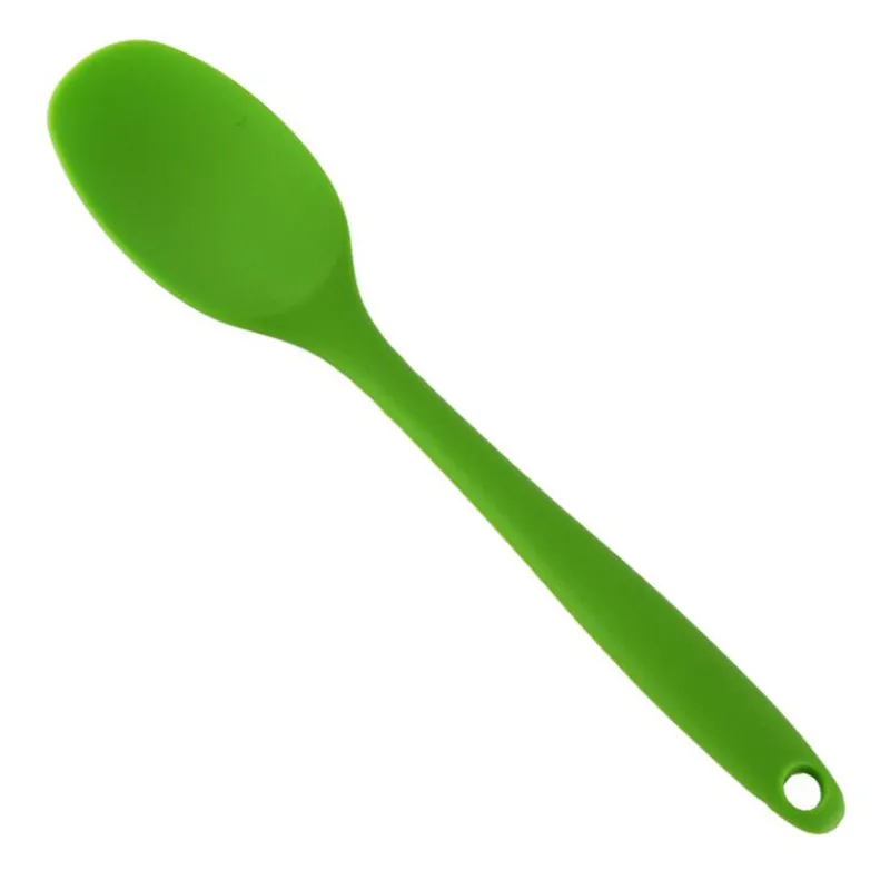 Silicone Spoon Heat Resistant Easy To Clean Non-stick Rice Spoons High Temperature Spoon Tableware Utensil Kitchen Tool silicone kitchen utensils silicone cooking spoon