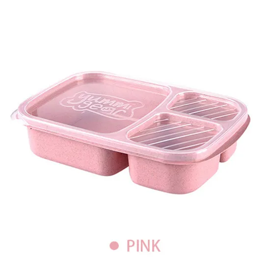 Y41-Pink Отдельный Ланч-бокс портативная коробка для бенто Ланчбокс Герметичный пищевой контейнер для микроволновой печи духовки посуда для студентов - Цвет: Y41-Pink