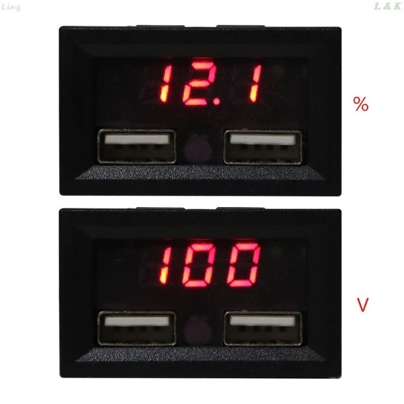 12 В индикатор емкости свинцово кислотного аккумулятора автомобильный дисплей