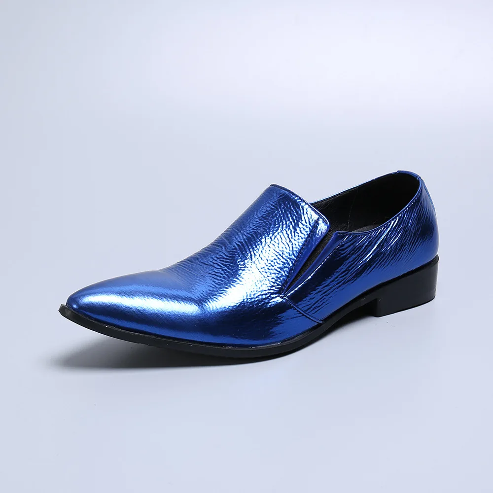 

Loafers Male Cowhide Pointed Casual Leather British Style Sapato Genuine Leather Full Grain Leather Cow Leather Slip-on