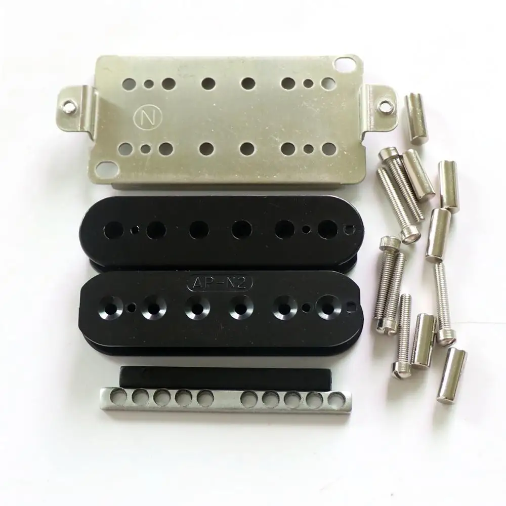

Free Shipping Donlis humbucker guitar pickup kits with Nickel silver pickup baseplate for handmade guitarra kits guitar parts