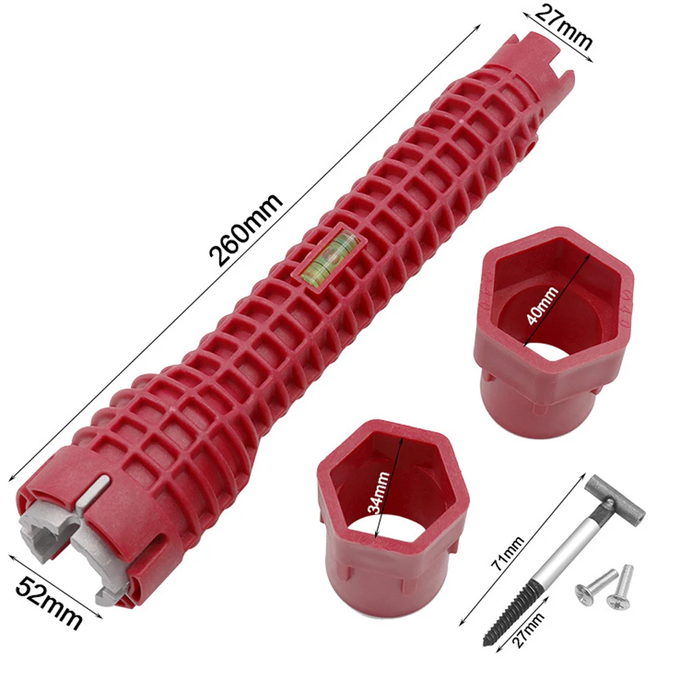 

New 8 In 1 Faucet and Sink Installer Wrench Multifunctional Anti-Slip Wrench Tool For Kitchen Bathroom Double Head Wrench