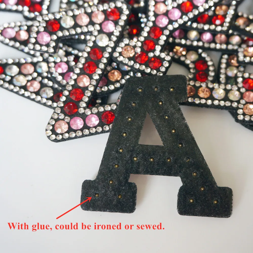 Rhinestone Letters Patches Bag Hat Jeans