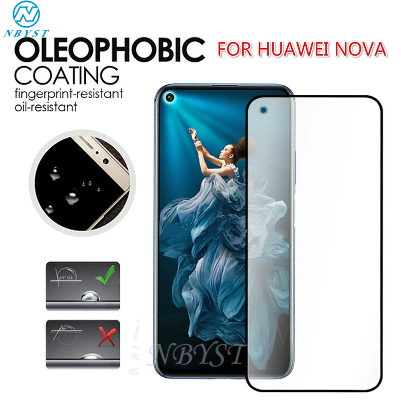 Закаленное стекло с полной проклейкой для Nova 6SE Huawei 5Z 5T 5i Pro 5Pro 4E 3E 3I противоударное
