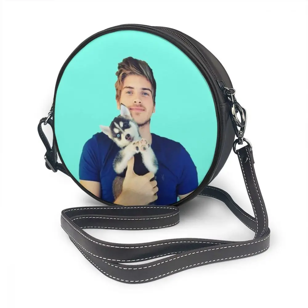 Joey Graceffa сумка на плечо, кожаная сумка Joey Graceffa, трендовая сумка для покупок, женские сумки, мини-узор, Женский Круглый кошелек - Цвет: Joey Graceffa