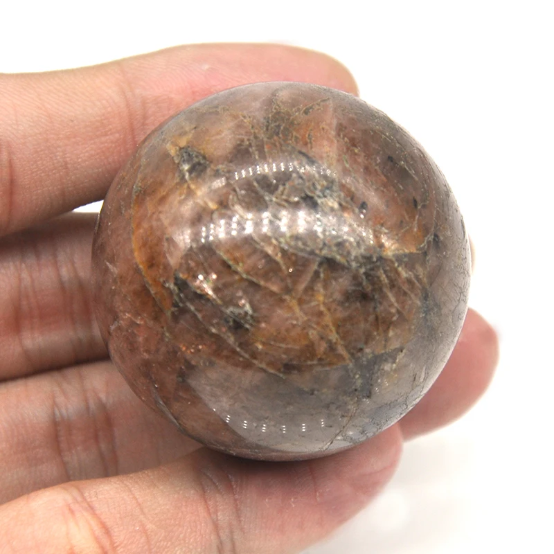 1PC Natural Chiastolite Crystal Ball Stone Globe Massaging Ball Reiki Healing Quartz Ball Natural Stone Home Decoration Gifts 40
