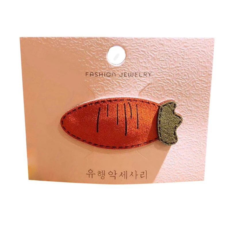 Милые Мультяшные фрукты шпильки для девочек заколки для волос для булавки для волос принцессы Для женщин подарок BB волос зажим, аксессуар для волос