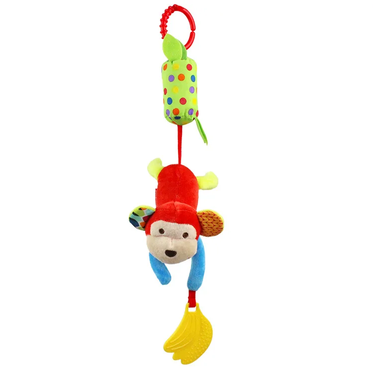 Monkey 2 Мультяшные Игрушки для малышей от 0 до 36 месяцев, детская коляска для кровати, Детские передвижные погремушки, плюшевая игрушка для новорожденных, игрушки для малышей - Цвет: Monkey 2