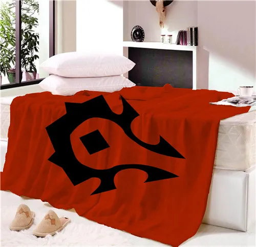 Аниме мир войны для Орды Союза одеяло коврик покрывало мягкий флис плед диван мягкий зимний - Цвет: Style 1