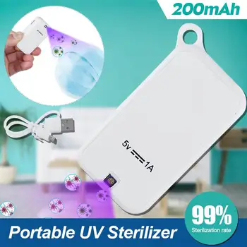 

USB Portable UVC Sterilizer Light Bactericidal Lamp For Phone Mask Ultraviolet Germicidal Sanitizer Disinfection Mite Eliminator