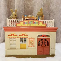 1:12 DIY Doll House Forest Lodge Villa Collocation Home Houses Surprise Dollhouse Furniture Animal Family Toys Set Children Gift 2