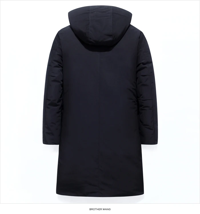 Winter New Men's Thick Hooded Jackets and Coats Fashion Camouflage Stitching Warm Long Parka Male Brand Clothing
