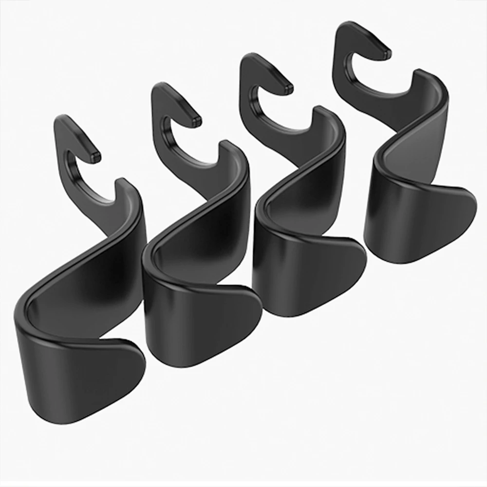 4pcs Car Seat Back Hooks Vehicle Headrest Hanger Holder Hooks Universal Headrest Mount Storage auto Internal Accessories