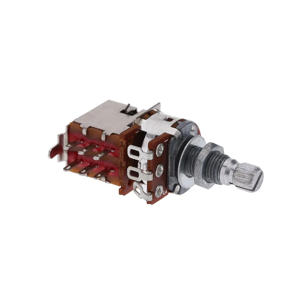 

Electric Guitar Push Pull Switch Volume Control Pot Potentiometer Split Shaft Pots B500K Knob Accessory