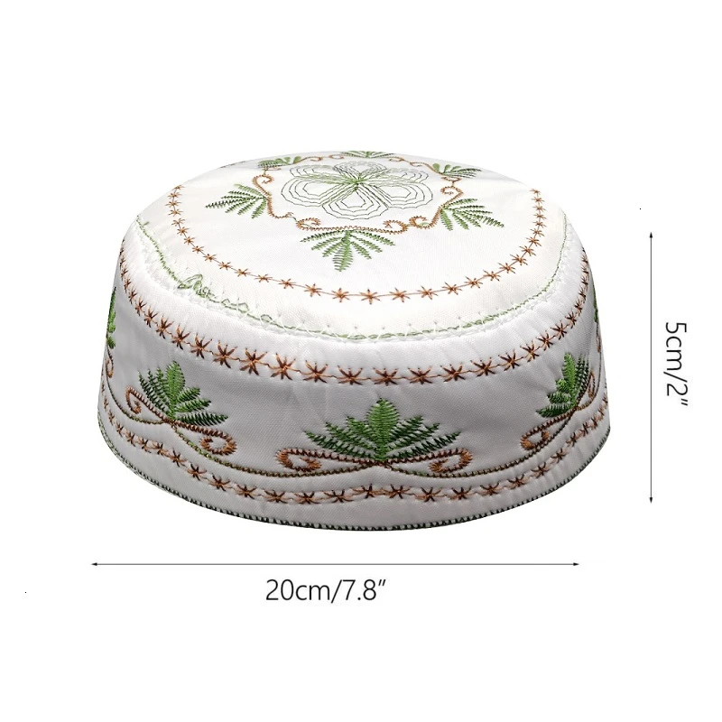 Шляпа мусульманский мусулман Мужская кепка s Islam Kippah хлопковая атласная шляпа