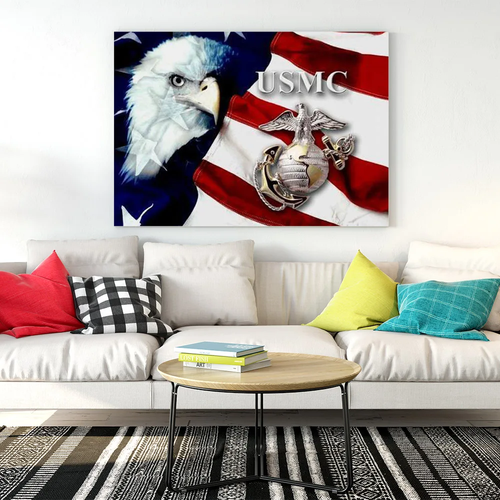 Алмазная картина USMC Eagle Вышивка Американский флаг 5D DIY Полная квадратная дрель