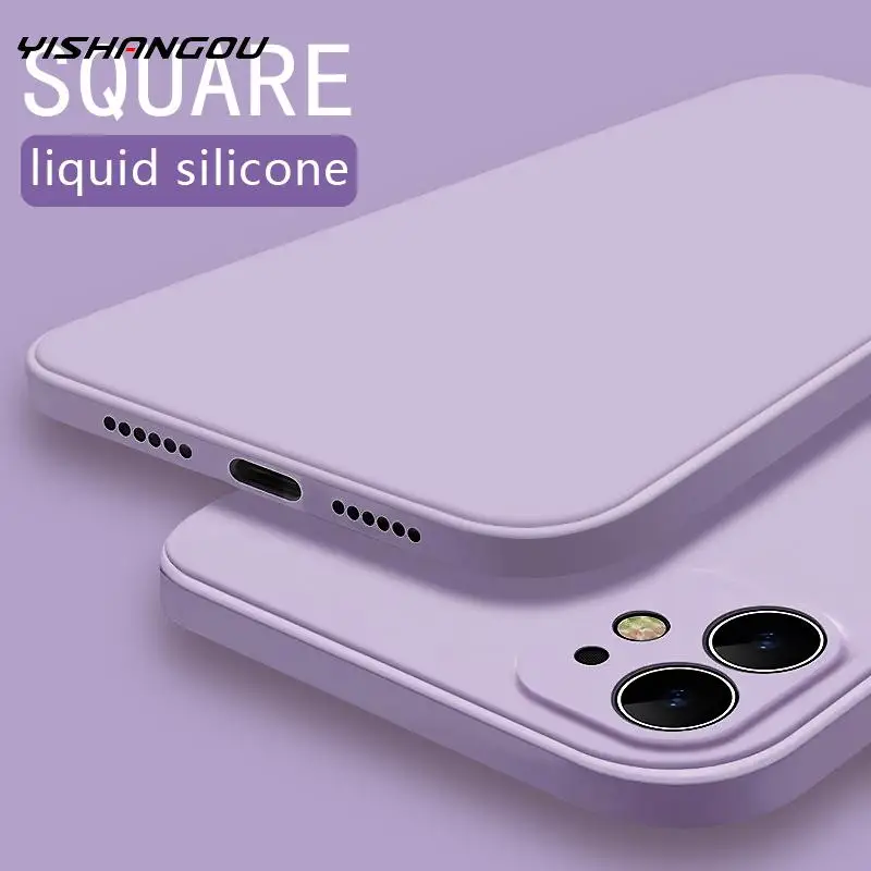 New Luxury Original Square Liquid Silicone Soft Case For iPhone 11 Pro X XR XS Max 7 8 6 6s Plus SE 2 2020 12 Color Phone Cover New Luxury Original Square Liquid Silicone Soft Case For iPhone 11 Pro X XR XS Max 7 8 6 6s Plus SE 2 2020 12 Color Phone Cover