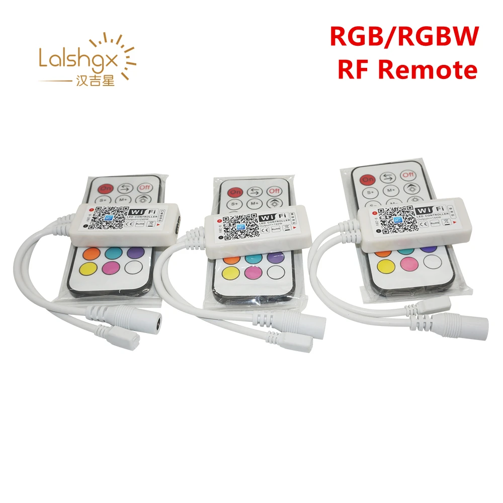 

Wireless WIFI LED RGB / RGBW Controller DC12V-24V RF Remote Control IOS/Android Smart Phone Wireless for SMD 5050 LED Strip Tape
