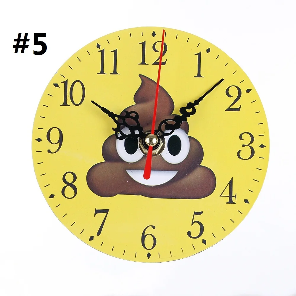 Desk clock Table Decor Smiling Face Clocks Numeral Digital Dial Mute Silent Non-Ticking Battery Operated Clocks for Room - Цвет: YLS1007-5