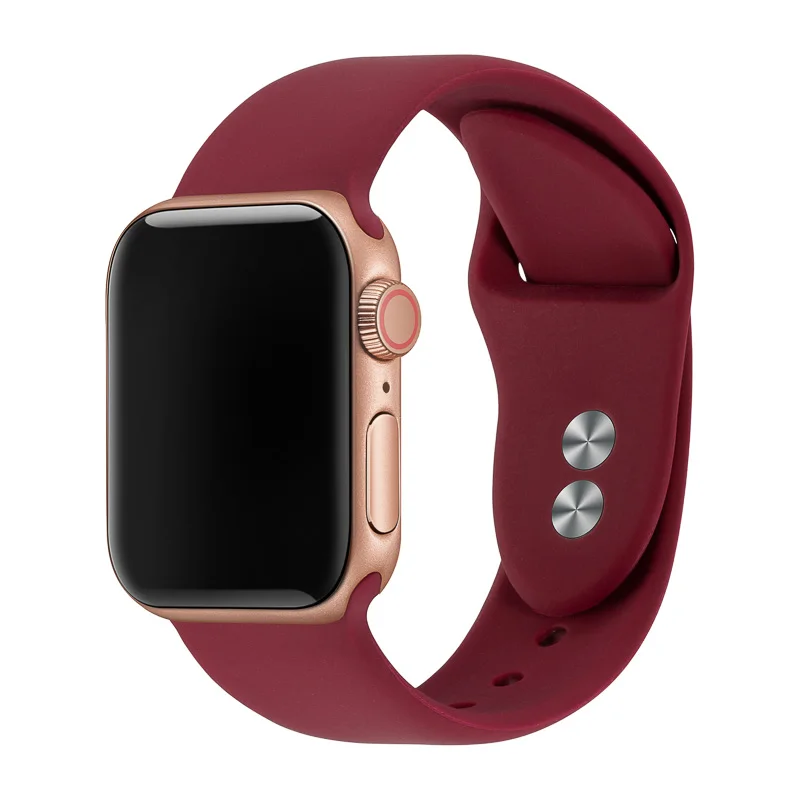 10 Ремешок для часов Apple Watch 38 мм 40 мм 42 мм 44 мм с двойной пряжкой силиконовый ремешок IWatch для Apple Watch серии 4,3, 2,1 81024 - Цвет ремешка: 10