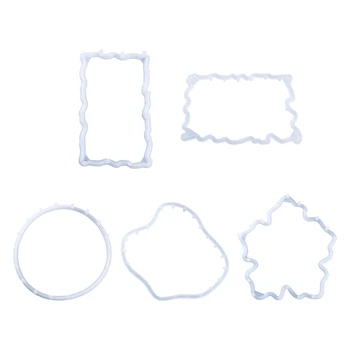 

Crystal Epoxy Resin Mold Tray Holder Casting Silicone Mould DIY Crafts Fruit Plate Bracket Making Tool