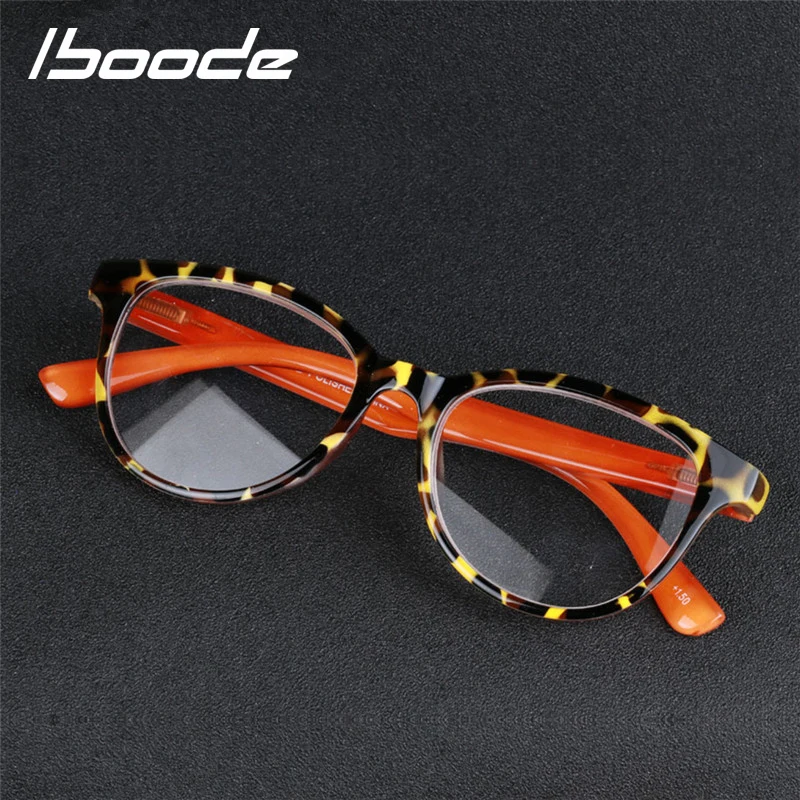 

IBOODE Leopard Reading Glasses Women Men Presbyopic Eyeglasses Female Male Hyperopia Eyewear Unisex Magnifying Spectacles