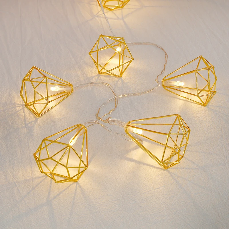 

2019 New High Quality 1.5m LED Copper Wire String Lights Wrought Iron Metal Christmas Wedding Decor