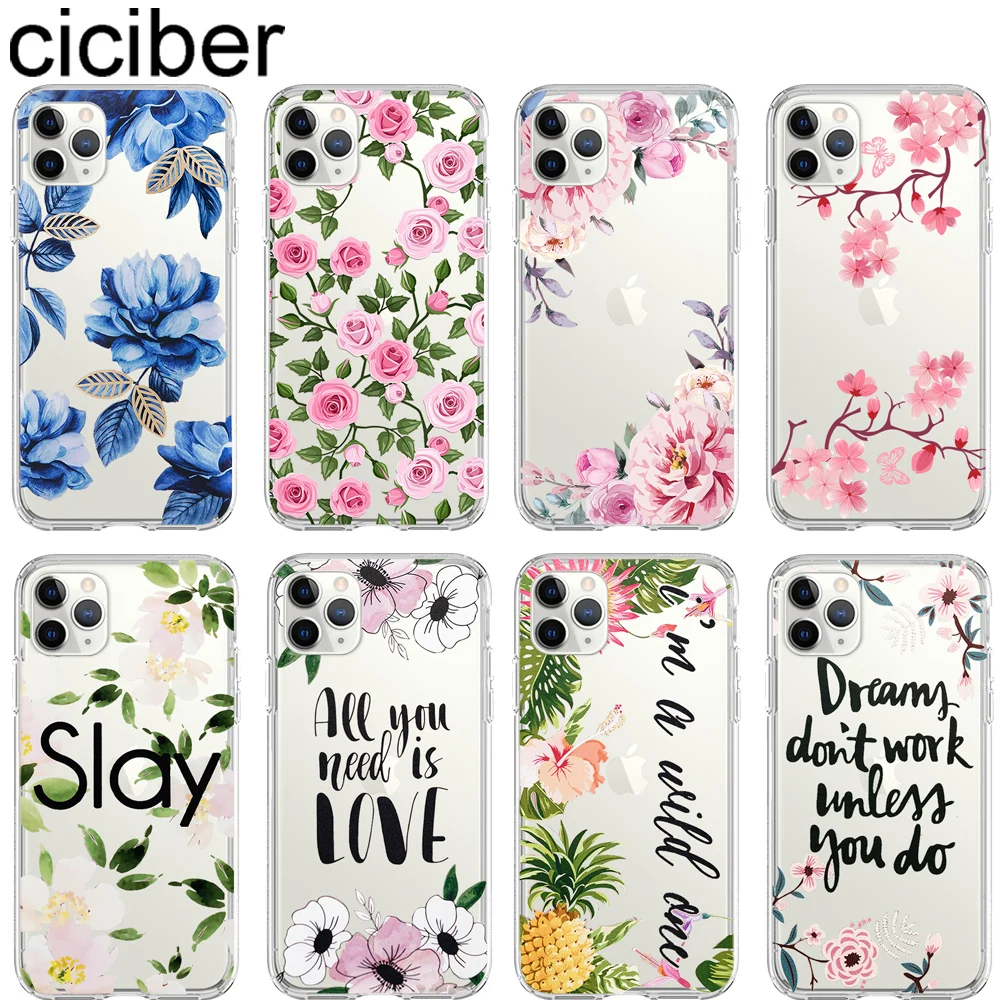 Силиконовый ТПУ чехол ciciber для телефона iphone 11 Pro Max 7 8 6 S Plus 5|Бамперы| |