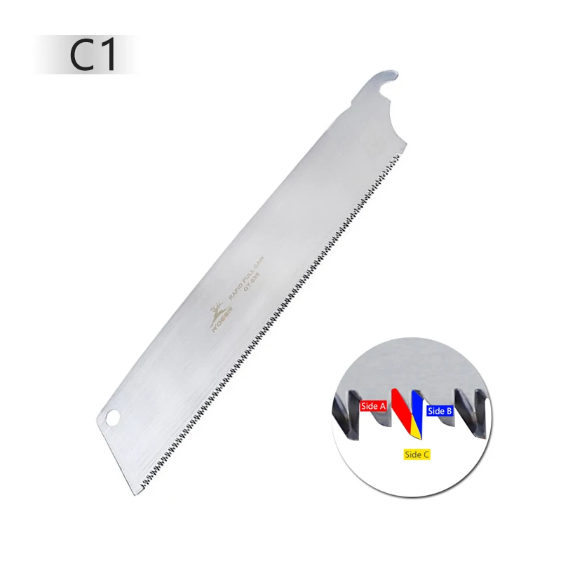 C1 Ручная пила "-10" Японская пила SK5 65# марганцевая сталь обрезка пилы для деревообработки 6-18 зубьев на дюйм ручная пила 1 шт - Цвет: C1