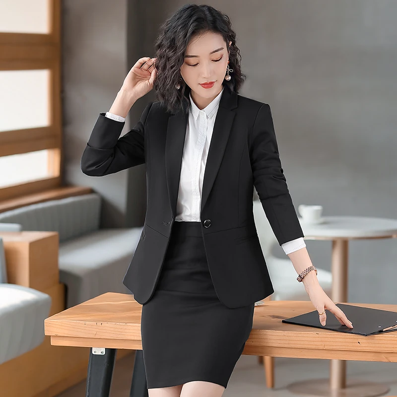 Formal Female Skirt Suits For Women Business Suits Office Ladies Work