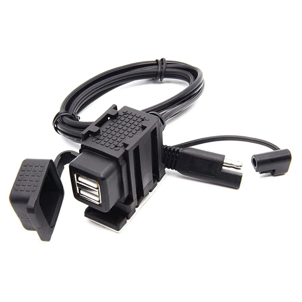 SAE USB кабель адаптер водонепроницаемый USB зарядное устройство быстрый 3.1A порт для мотоцикла мобильного телефона планшета gps и многое другое