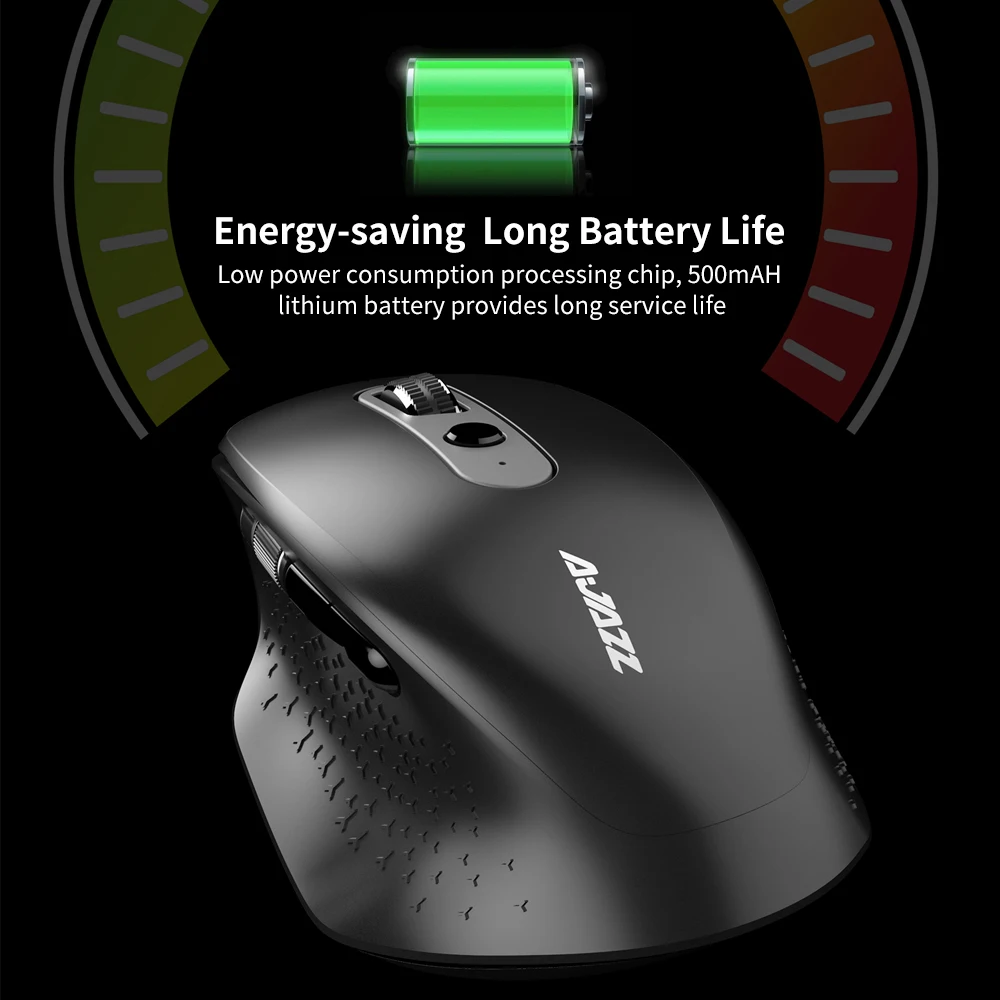 Ajazz i660T многорежимная перезаряжаемая мышь BT4.0 2,4G Беспроводная USB оптическая мышь type-C порт мышь для Mac ноутбук Настольный черный