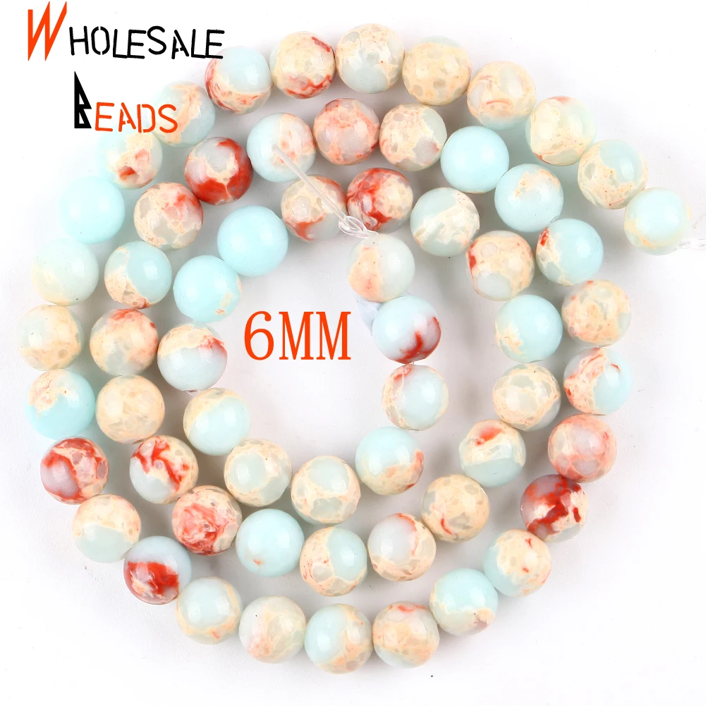 الطبيعية السلس شوشان حجر الخرز المستديرة لصنع المج...