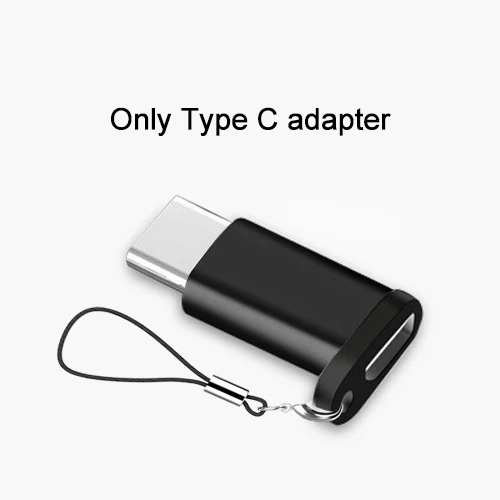 Only Type C Adapter PUJIMAX Micro USB кабель в джинсовой оплетке с адаптером, кабель для быстрой зарядки и синхронизации данных для samsung, huawei, Xiaomi, iphone, USB конвертер - Цвет: Only Type C Adapter